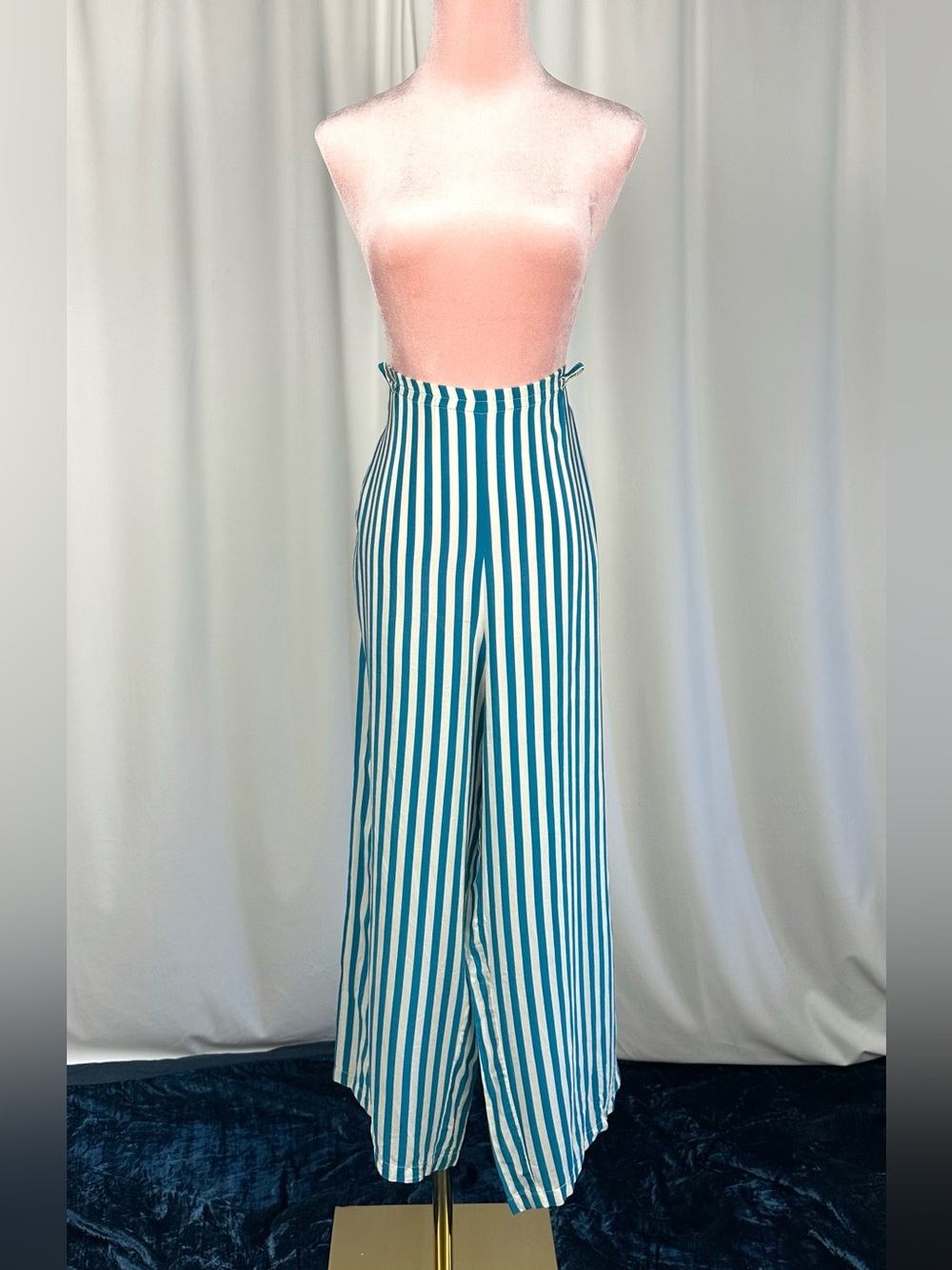La Perla Mare 100% Silk Palazzo Pants Made in Italy M/L